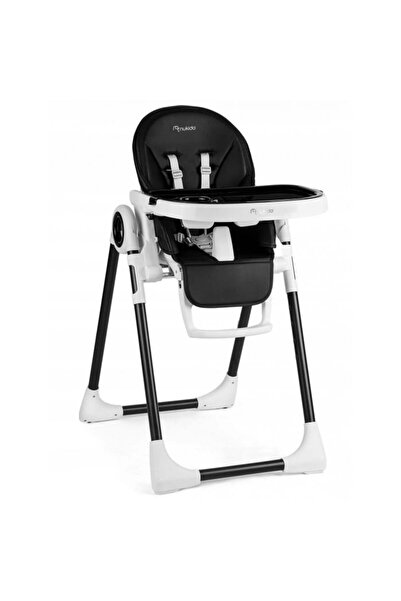 NUKIDO Belo 700502 Ρυθμιζόμενη Πολυλειτουργική Καρέκλα Φαγητού, Μαύρη, (6 Μην...