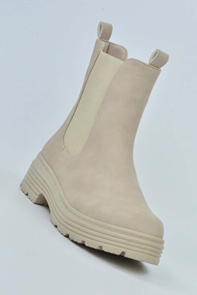 Uzunlu Γυναικείες μπότες Goldstep Greyzer Δερμάτινες ελαστικές κοντές σόλες