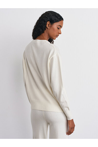 Dilvin Crew Neck Wool Basic Knit Sweater