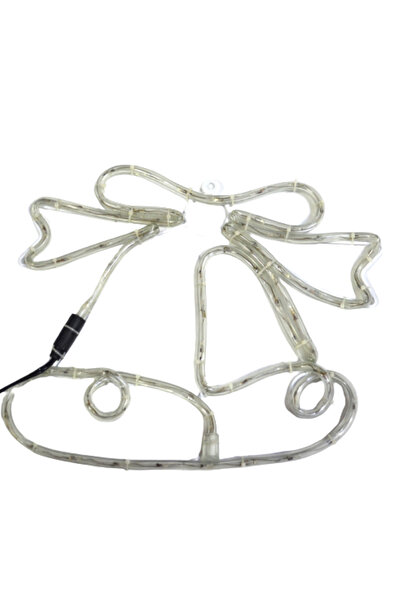 JollyMag Vánoční instalace, figurka zvonku z hadice s LED diodou a stojanem, modrá, 9031B