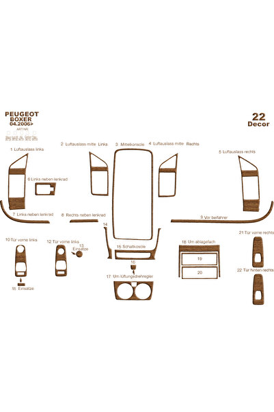 Marscockpitdesign غطاء كونسول توربيدو لسيارات بيجو بوكسر وجامبر ودوكاتو 2006،...