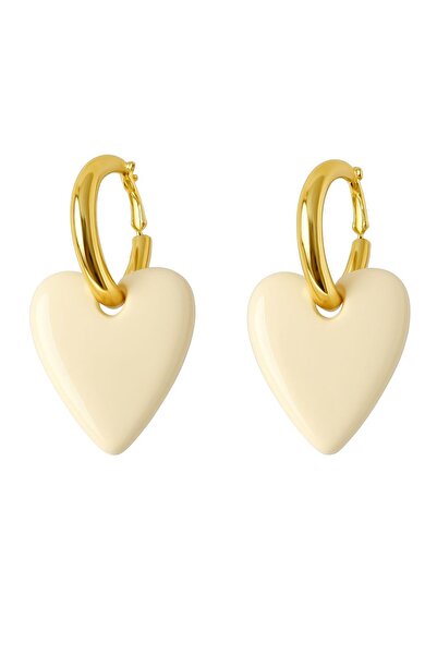 CHARMLUCKY STEEL HEART EARRING