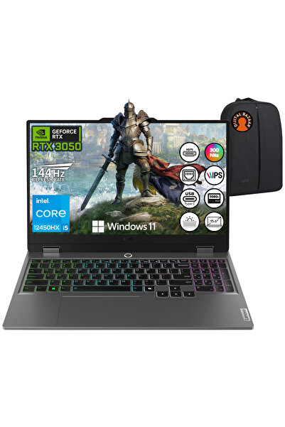 LENOVO LOQ İ5-12450HX RTX3050 16GB RAM 1TB SSD 15.6" FHD IPS 144Hz W11 Taşınabilir Bilgisayar