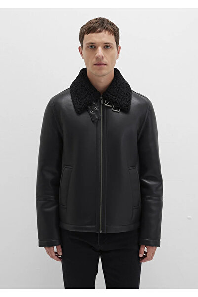 Mavi Men's Black M0110670-71379 Leather Jacket