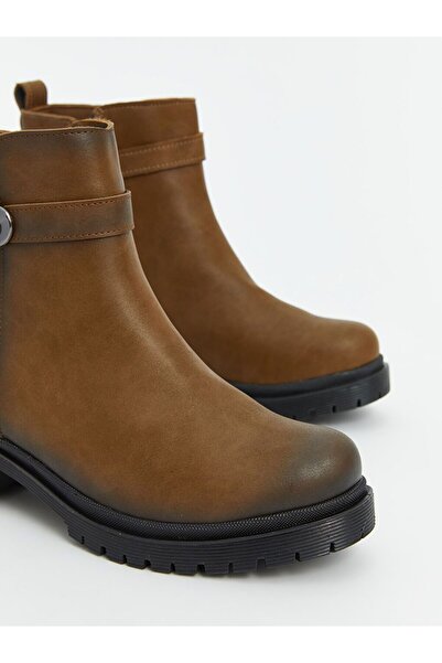 LC Waikiki KOOR Süet Görünümlü Fermuarlı Kadın Bot