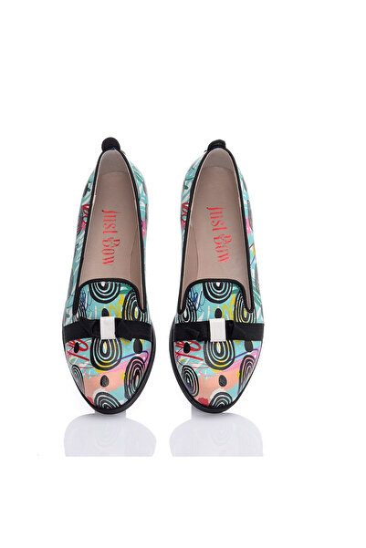 JustBow Pantofi de damă cu design colorat imprimat