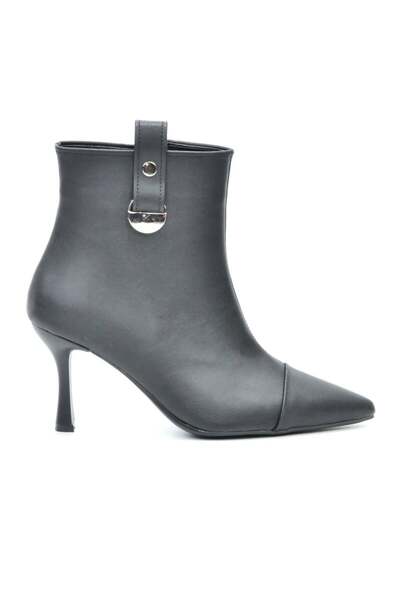 Uzunlu Goldstep Sivri Burun İnce Topuk Cilt Kadın Abiye Bot