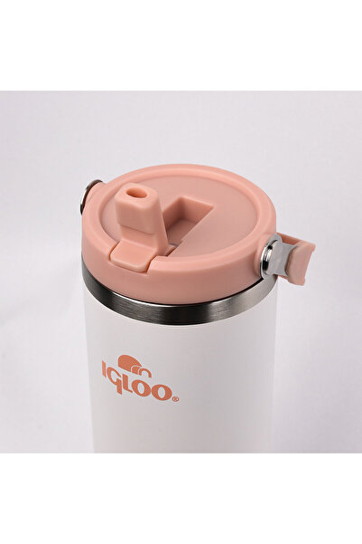 IGLOO Powder Steel Thermos 900ml Pink 12 Hours Hot/18 Hours Cold Storage