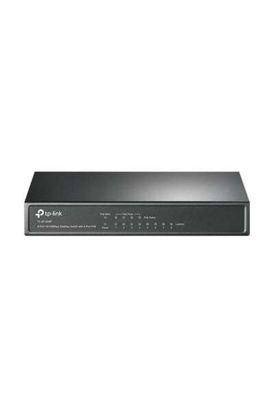 TP-LINK 8-Port Desktop Switch With 4-Port PoE (Black/White/Green)