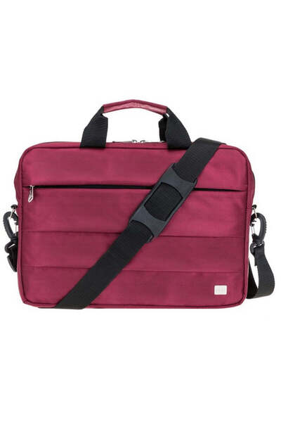 BloominBag حقيبة كمبيوتر محمول من بلوم لابتوب، حقيبة كمبيوتر محمول مقاس 15 بوصة باللون الأحمر الداكن