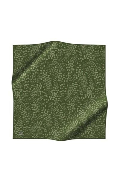 Vissona Μεταξωτό μαντήλι Tivil 60911 - 18 - 0037 Χακί με λουλουδάτο σχέδιο