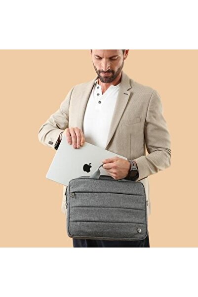 BloominBag حقيبة كمبيوتر محمول بلوم لابتوب باللون الرمادي مقاس 15 بوصة