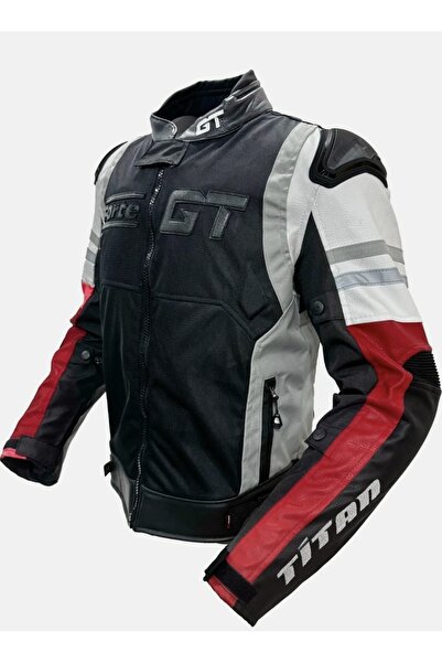 MOTORİDERS سترة فورج جي تي تيتان الحمراء ذات الطابع القوي