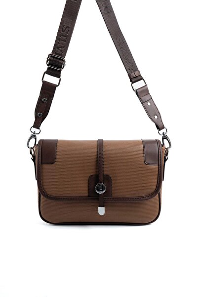 Silver Polo Caramel - Maro SP1182 Geantă de damă