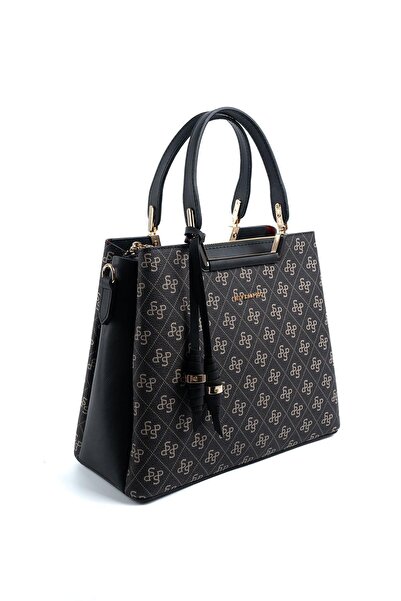 Silver Polo Silver & Polo Smoked - Black Sp969 Women's Handbag