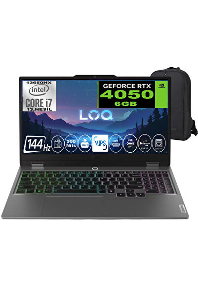 LENOVO Loq Intel Core I7 13650HX 64gb 1TB SSD RTX4050 105W IPS 144Hz Windows 11 Pro 15.6" Notebook