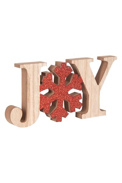 offlimits Decorațiune de Crăciun din lemn cu fulg de zăpadă „Joy”, DecorCasa,...