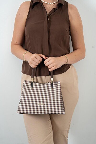 Silver Polo Kahve Sarı - Kahve SP1205 Kadın El Çantası