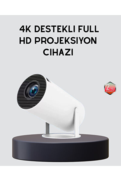 SHEKİP JEWELLERY Ev Sineması Projeksiyon Cihazı – 160 ANSI Lümen, 4K Uyumlu v...