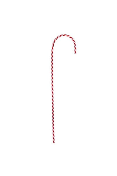 ANTBRO ® Ornament de Crăciun în formă de baston de bomboane, alb cu dungă roș...