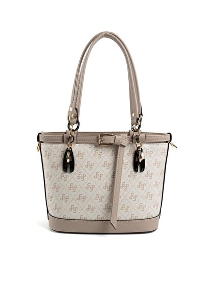 Silver Polo Bej - Kum SP1155 Kadın El Çantası