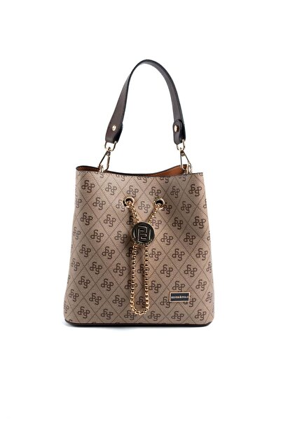 Silver Polo Geantă de damă Silver & Polo Bej închis - Maro SP967