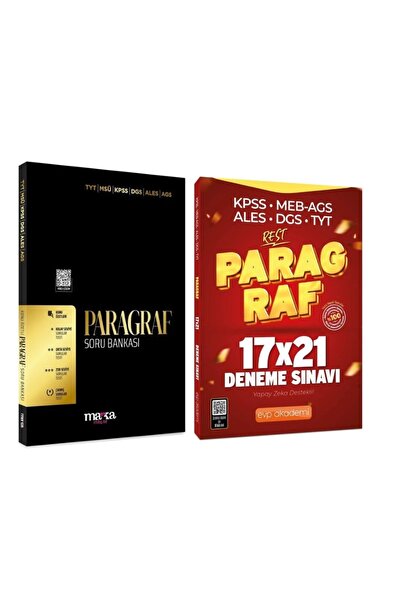 Marka Yayınları 2026 KPSS AGS TYT ALES DGS Paragraf Soru Bankası ve Paragraf ...