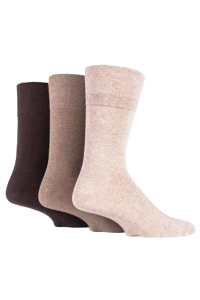 IOMI footnurse Șosete diabetice, Iomi Footnurse, prindere ușoară, maro, mărimea 39-45, 3 perechi/set