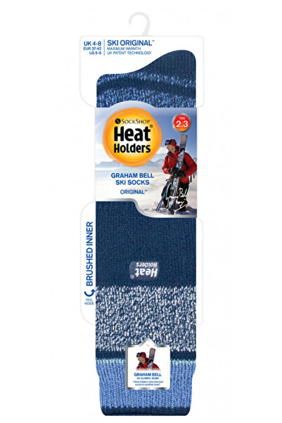Heat Holders Ski Socks, Indigo, EU 37-42