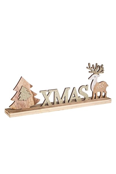 OEM Ornament decorativ de masă de Crăciun, multicolor, 30,1 cm