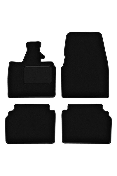 Autoalorria Covorașe auto din velur pentru: BMW i3 L01 hatchback (2013-) (Negru)