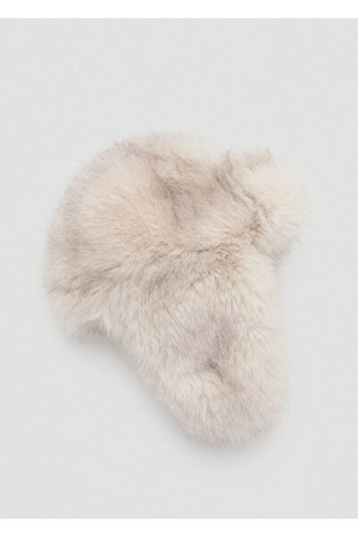 MANGO Woman Kürk görünümlü şapka