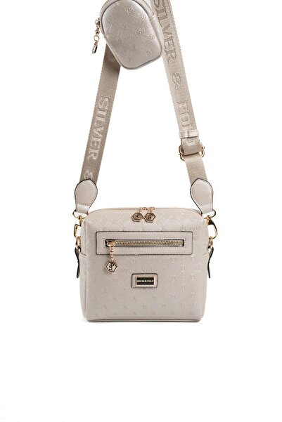 Silver Polo حقيبة كروس نسائية باللون البيج - S.Bej SP1038