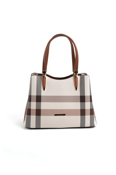 Silver Polo Geantă de mână pentru femei Crem - Taba SP1205