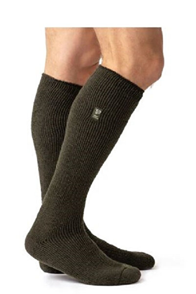 Heat Holders Șosete termice lungi pentru pescuit, verzi, mărimea 37-42