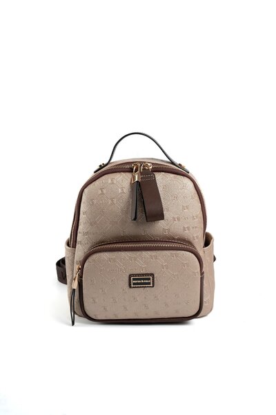 Silver Polo Γυναικείο σακίδιο πλάτης Silver & Polo Nut - Brown SP1130