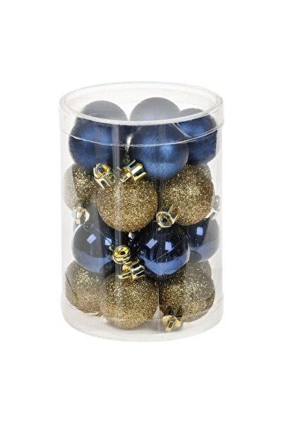 ANTBRO Set 20 globuri de Crăciun - auriu și albastru, strălucitoare/mate/scli...