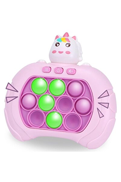 REVA Quick Push Pop Fidget Toy – Handheld Sensory Game (Unicorn Pink)