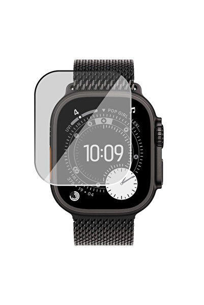 Forzacase Apple Watch Ultra 3 49mm için Çerçeveli Tam Kaplayan 3D Pet Ekran K...