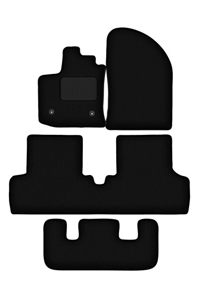 Autoalorria Covorașe auto din velur pentru: Dacia Lodgy 7 locuri (2012-) (Negru)