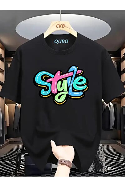 qubo sportswear & company Κοντομάνικο βαμβακερό μπλουζάκι oversize με στρογγυ...