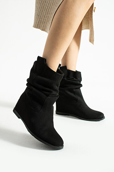 Yula Fashion Shoes Γυναικείες μπότες με καμπούρα Vardy Suede (Κρυφό Τακούνι)