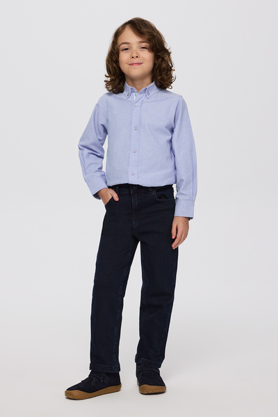 Panço Erkek Çocuk Cepli Lacivert Kot Pantolon