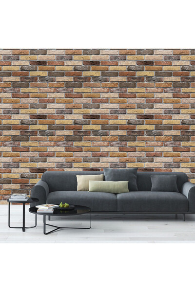 YALLA HomeGym ورق جدران عصري من مادة البولي فينيل كلوريد (لفافة واحدة) لغرفة ...