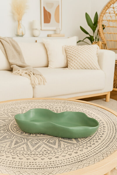 Elada Beton Pastel Yeşil Dekoratif Kase dekoratif tabak pinterest Kase