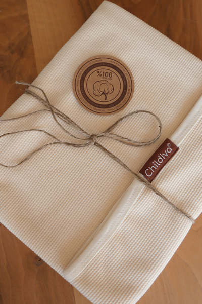 Childiva 85x85 cm Kare Yeni Doğan Tek Katlı Bebek Battaniyesi Çok Amaçlı