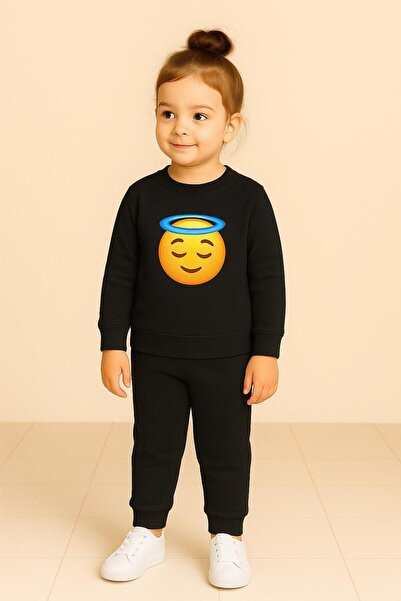 playwear Φούτερ με στάμπα angel emoji, με απαλή υφή και ζεστό ύφασμα, τόσο ζε...