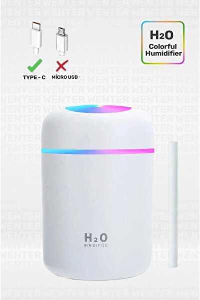 Single 300 ml Ulrasonik Ledli Hava Nemlendirici Buhar Makinesi Ve Aroma Difüzörü