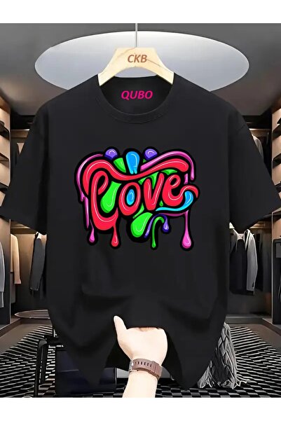 qubo sportswear & company Κοντομάνικο βαμβακερό μπλουζάκι oversize με στρογγυ...