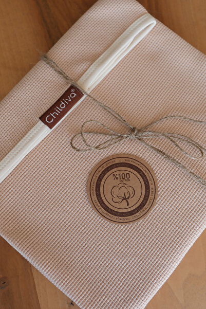 Childiva 85x85 cm Kare Yeni Doğan Tek Katlı Bebek Battaniyesi Çok Amaçlı